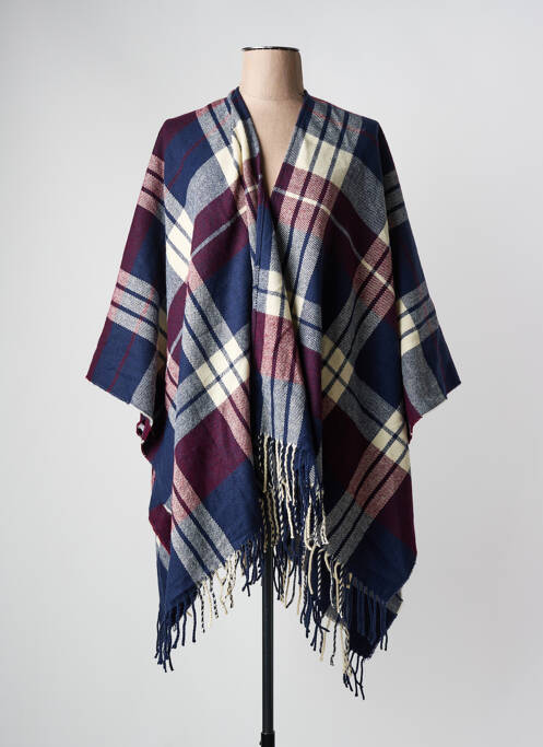 Poncho bleu ONLY pour femme