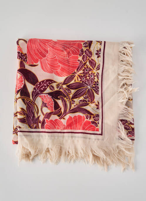 Foulard rose PIECES pour femme