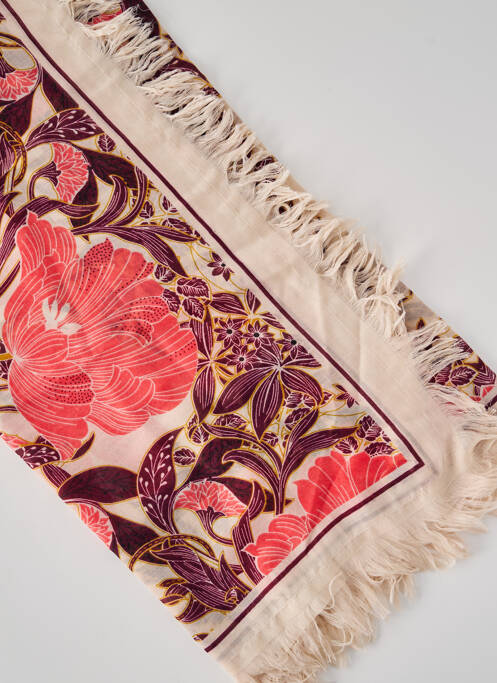 Foulard rose PIECES pour femme