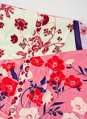 Foulard rose MANGO femme