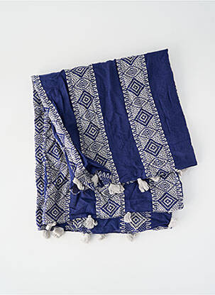 Foulard bleu PIECES pour femme