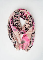 Foulard rose PIECES pour femme seconde vue