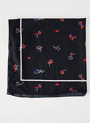 Foulard noir PIECES pour femme