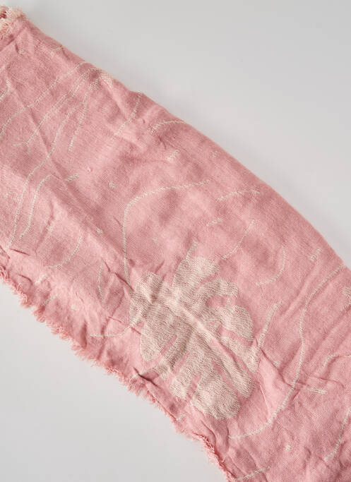 Foulard rose MANGO pour femme