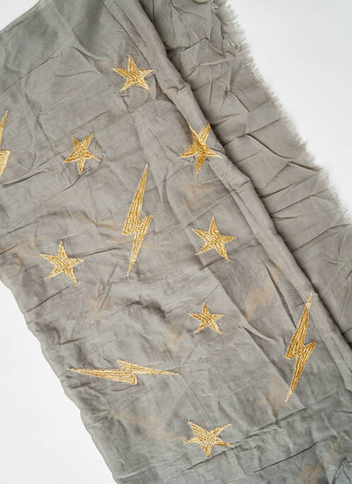Foulard gris BIRDS ON THE RUN pour femme
