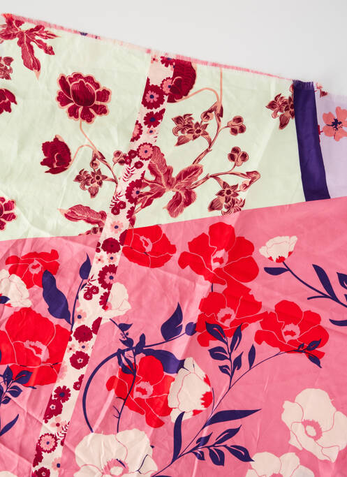 Foulard rose MANGO pour femme