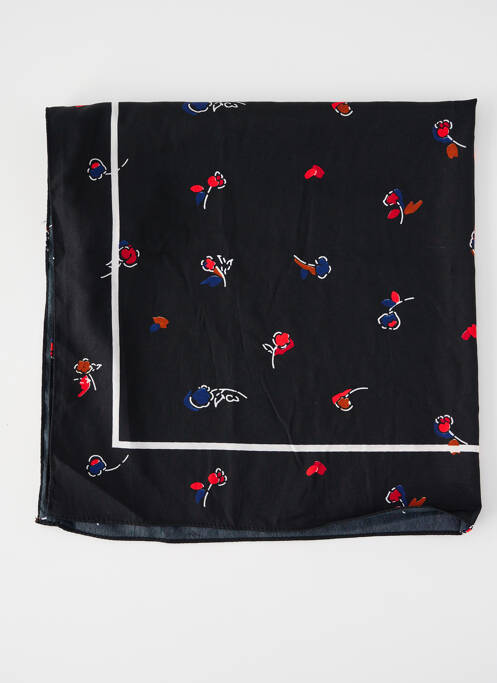 Foulard noir PIECES pour femme