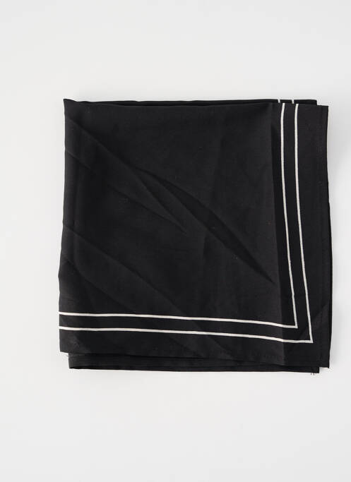 Foulard noir PIECES pour femme