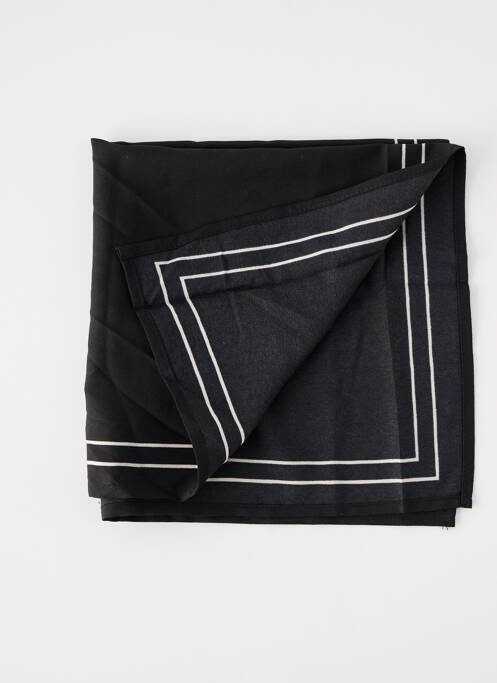 Foulard noir PIECES pour femme