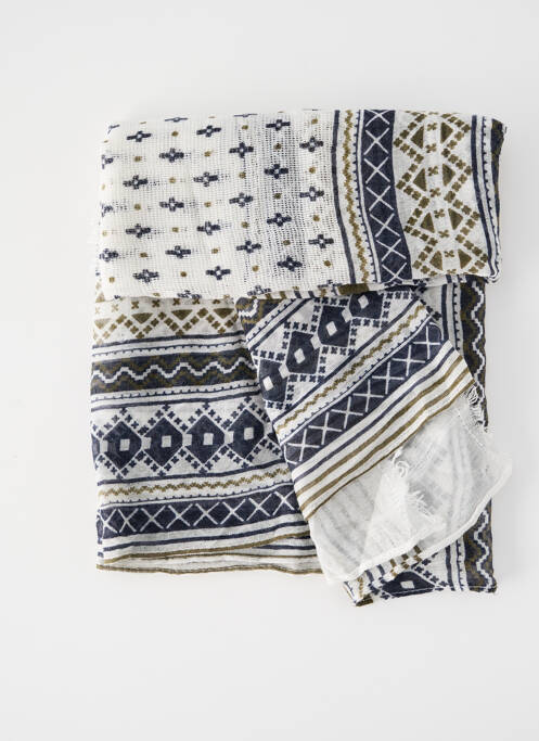 Foulard blanc PIECES pour femme