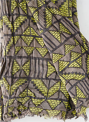 Foulard jaune PIECES femme