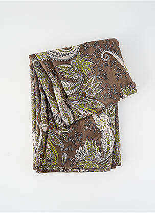 Foulard marron PIECES pour femme
