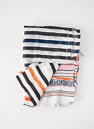 Echarpe blanc PIECES pour femme