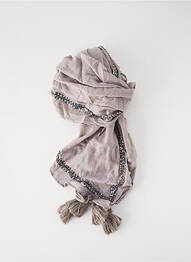 Foulard gris PIECES femme