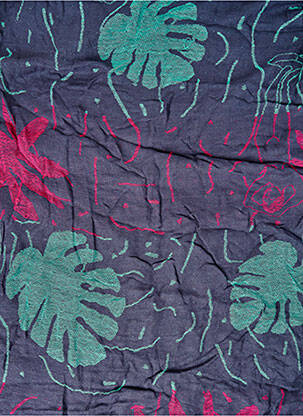 Foulard bleu MANGO femme