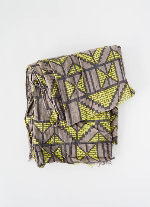 Echarpe jaune PIECES pour femme