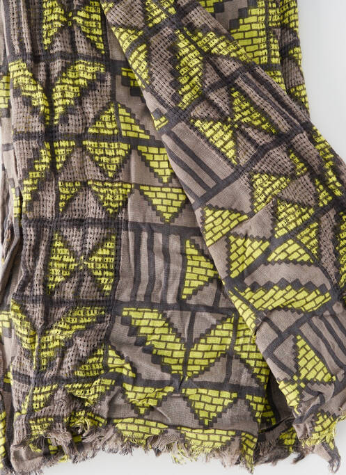 Echarpe jaune PIECES pour femme