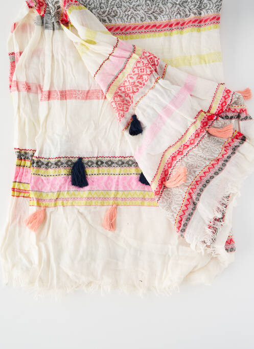 Foulard rose PIECES pour femme