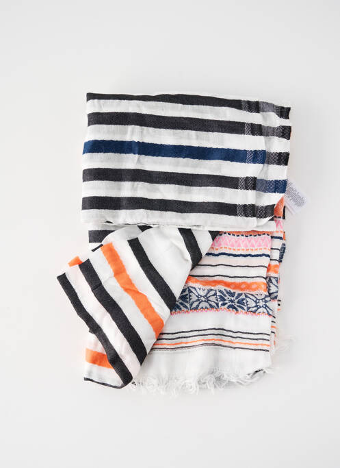 Echarpe blanc PIECES pour femme