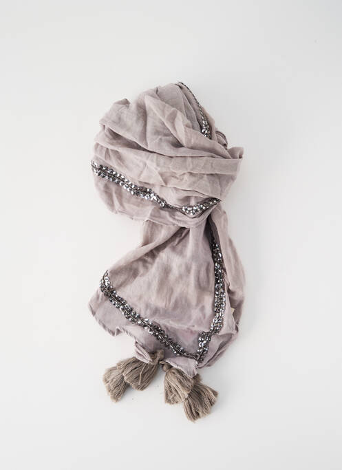 Echarpe gris PIECES pour femme