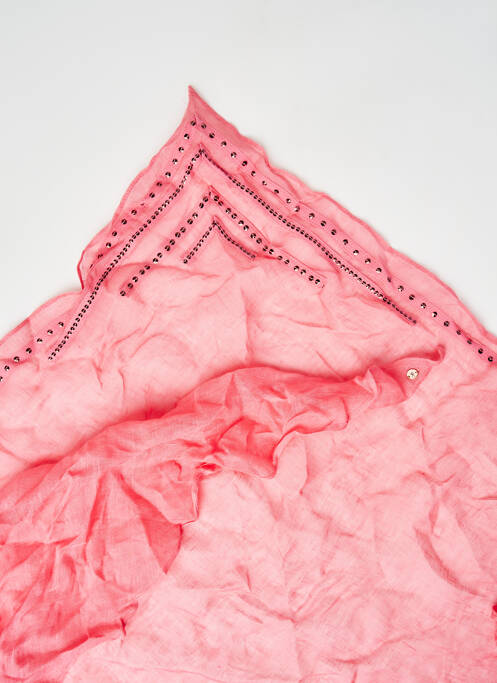 Foulard rose EDC pour femme