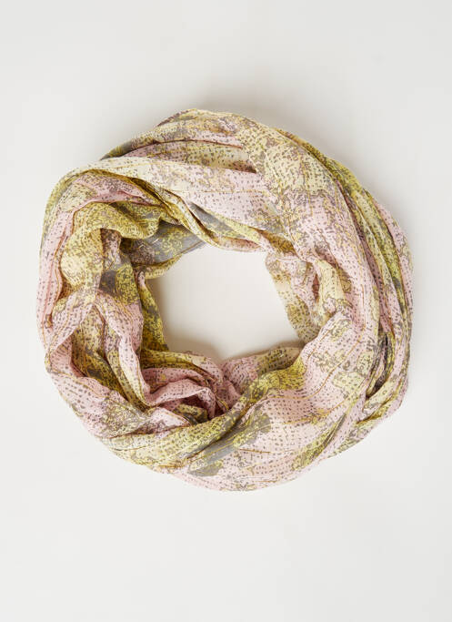 Echarpe jaune PIECES pour femme