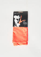 Collants orange ZEB STYLE LAB  pour femme seconde vue