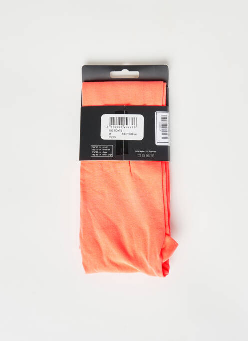 Collants orange ZEB STYLE LAB  pour femme