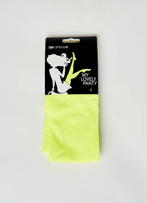 Collants jaune ZEB STYLE LAB  pour femme