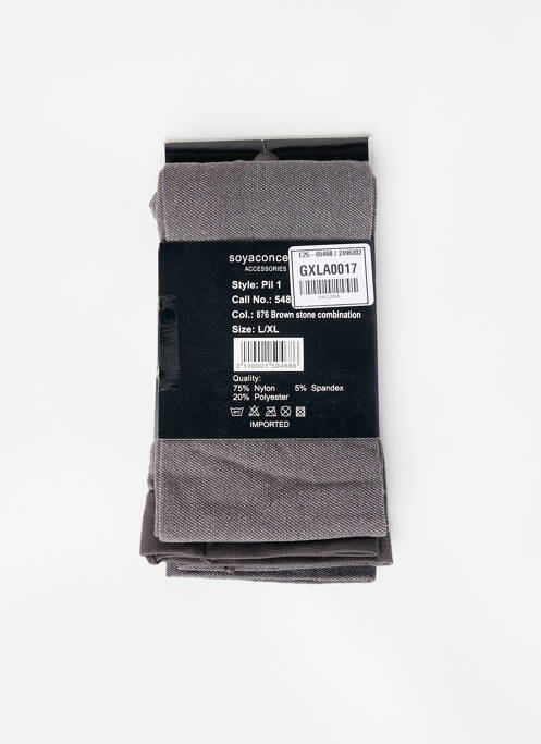 Legging marron SOYACONCEPT pour femme