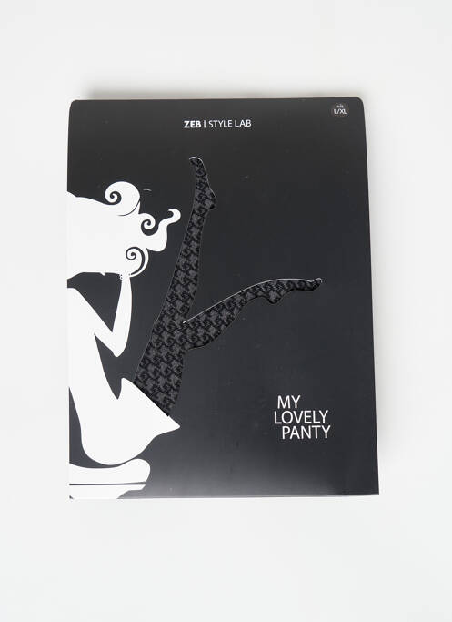 Collants gris ZEB STYLE LAB  pour femme