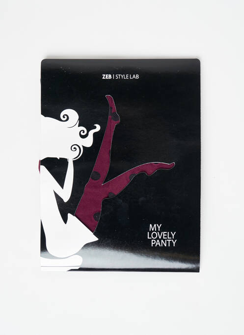 Collants rouge ZEB STYLE LAB  pour femme