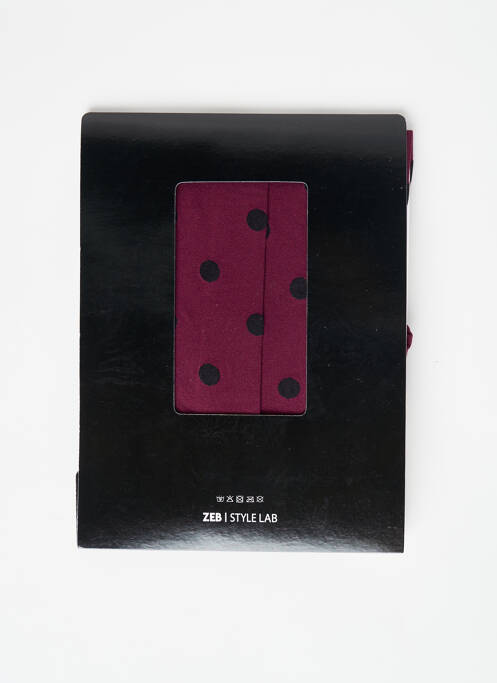 Collants rouge ZEB STYLE LAB  pour femme