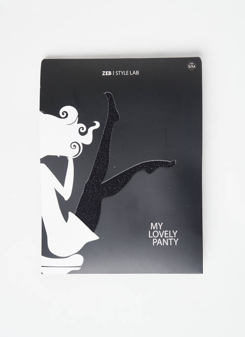 Collants noir ZEB STYLE LAB  pour femme