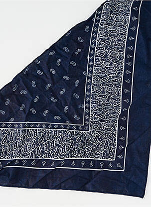 Foulard bleu DOUBLE AGENT femme