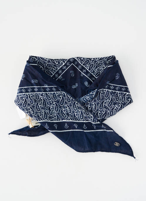 Foulard bleu DOUBLE AGENT pour femme