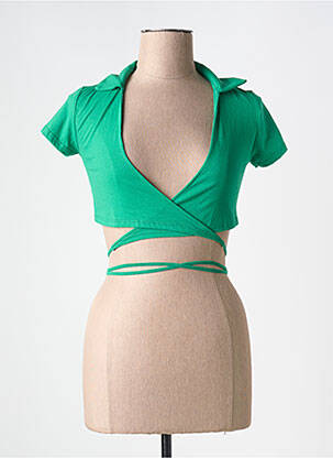Gilet cache-cœur vert TALLY WEIJL femme