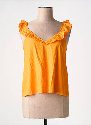 Top orange VERO MODA femme