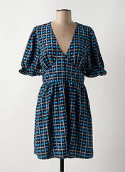 Robe courte bleu JACQUELINE DE YONG pour femme seconde vue