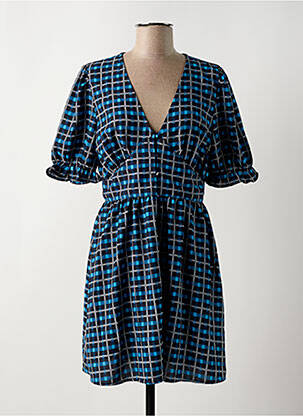 Robe courte bleu JACQUELINE DE YONG pour femme