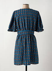 Robe courte bleu JACQUELINE DE YONG pour femme seconde vue