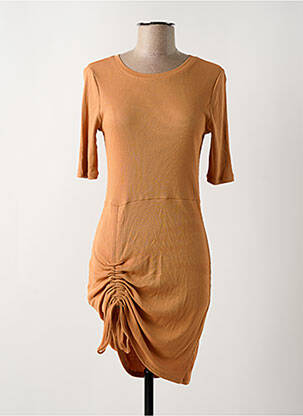 Robe mi-longue orange ONLY femme