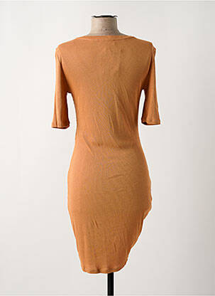 Robe mi-longue orange ONLY femme