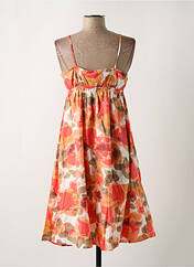 Robe courte orange VERO MODA pour femme seconde vue