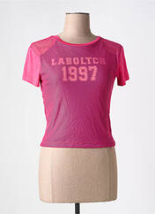 T-shirt rose OGL pour femme seconde vue