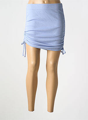 Jupe courte bleu NOISY MAY pour femme