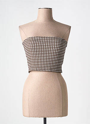 Top marron ONLY femme