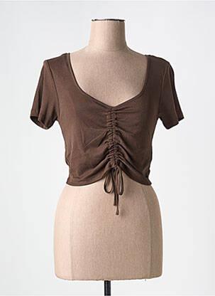 Top marron ONLY femme