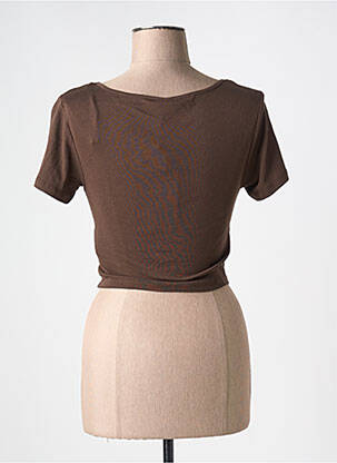 Top marron ONLY femme