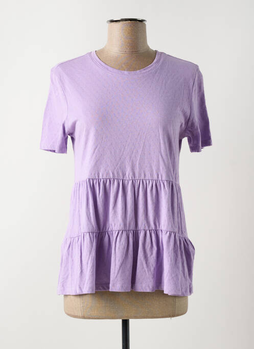 T-shirt violet JACQUELINE DE YONG pour femme